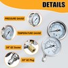 JOEJET Pressure Washer Gauge, Pressure Washer Pressure Gauge and Temperature