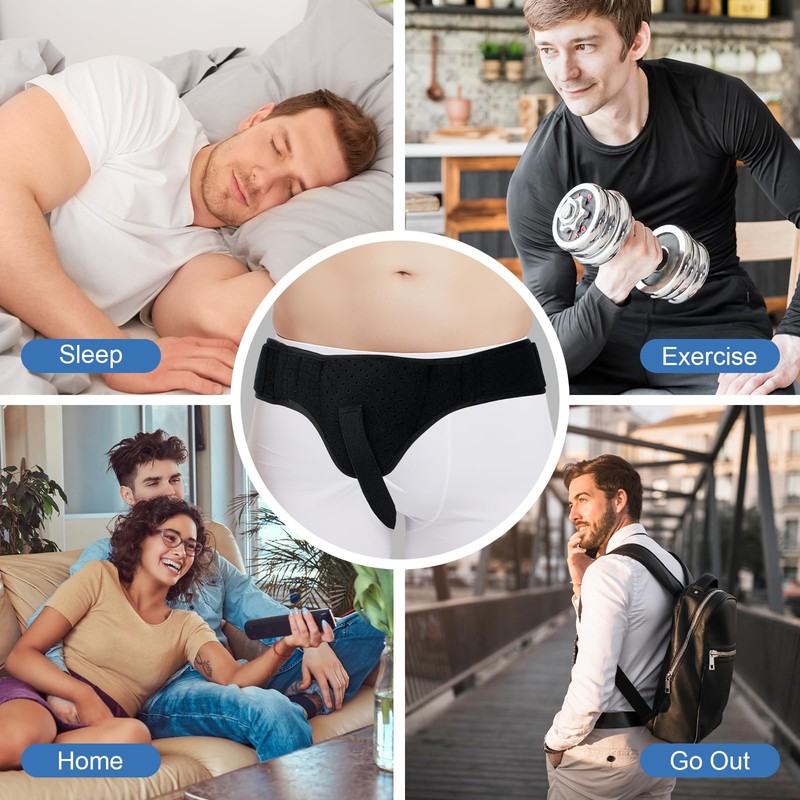 Hernia Belt Truss for Men and Women, Adjustable Supportive Groin