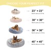 Bedfolks Calming Donut Dog Bed - 30" Round Plush for