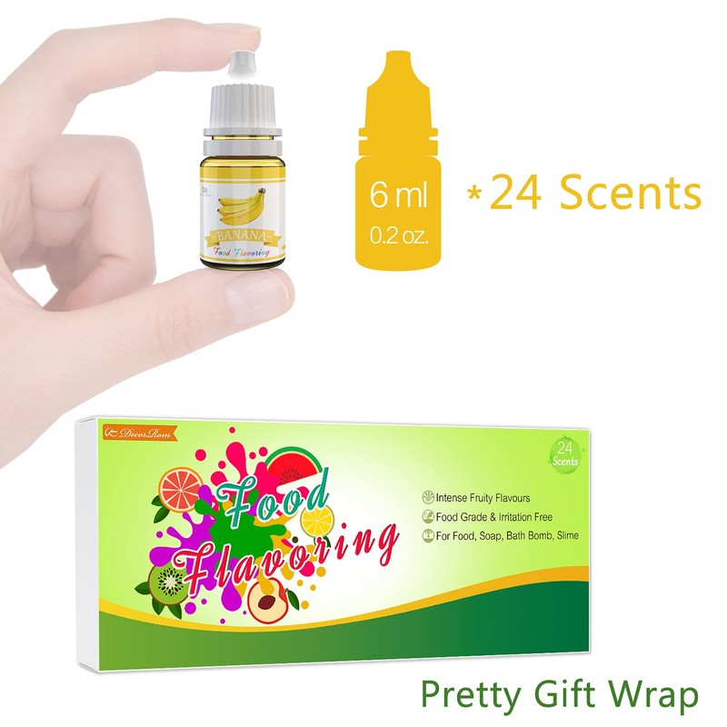 Food Flavoring Oil - 24 Pack Concentrated Flavor Oil for