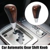 X AUTOHAUX Car Vehicle Automatic Gear Knob Replacement Wood Pattern