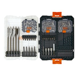 BLACK+DECKER Screwdriver Bit Set and Drill Bit Set, 130-Piece (BDAST130SETFF)