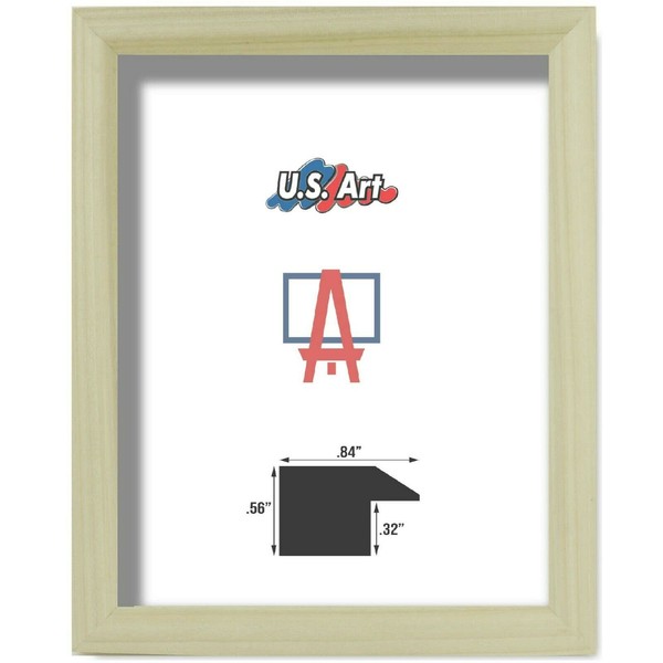 US Art Frames 12x30 Natural Unfinished .84 inch Picture Frame