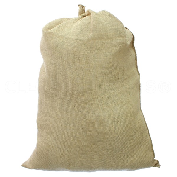 CleverDelights 30" x 40" Burlap Bag - Heavy Duty Stitching