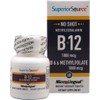 Superior Source No Shot Vitamin B12 Methylcobalamin 1000 mcg Sublingual