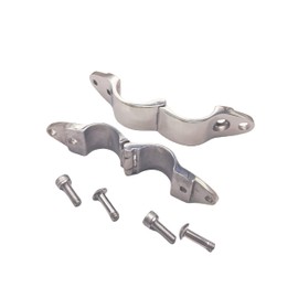 2PCS Marine stainless steel open pipe clamps, 316 quick-release rod clamp slides, manual quick-lock round rod fixing clamps, sunshade hoop sliding sleeves (For 1in Tube)