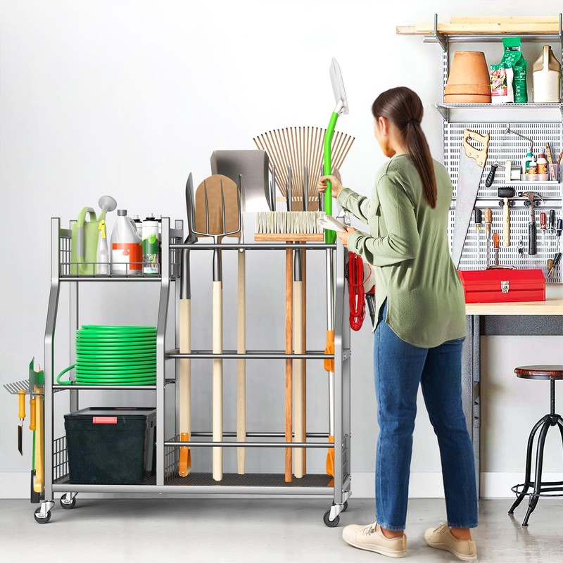 Ultrawall Garden Tool Organizer, Yard Tool Storage Rack for Garage