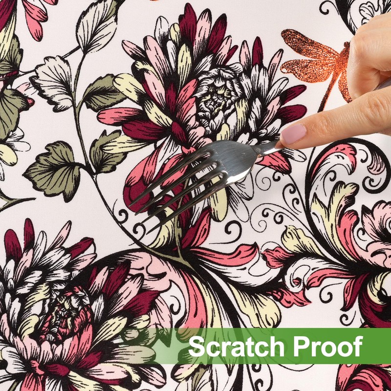 FUANGUI Spandex Rectangle Fitted Tablecloth,Rectangular Fitted Table Cloth Washable and