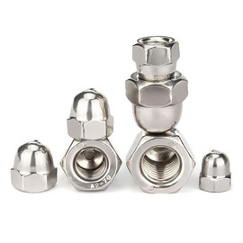 M3 Acorn Nuts, 304 Stainless Steel Dome Hex Cap Nuts, Thread Protector Covers for Screws Bolts, Pack of 20