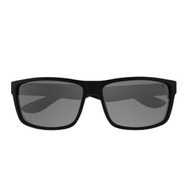 CAT 8018 Men's Polarized Rectangular Sunglasses, Matte Black, 61 mm