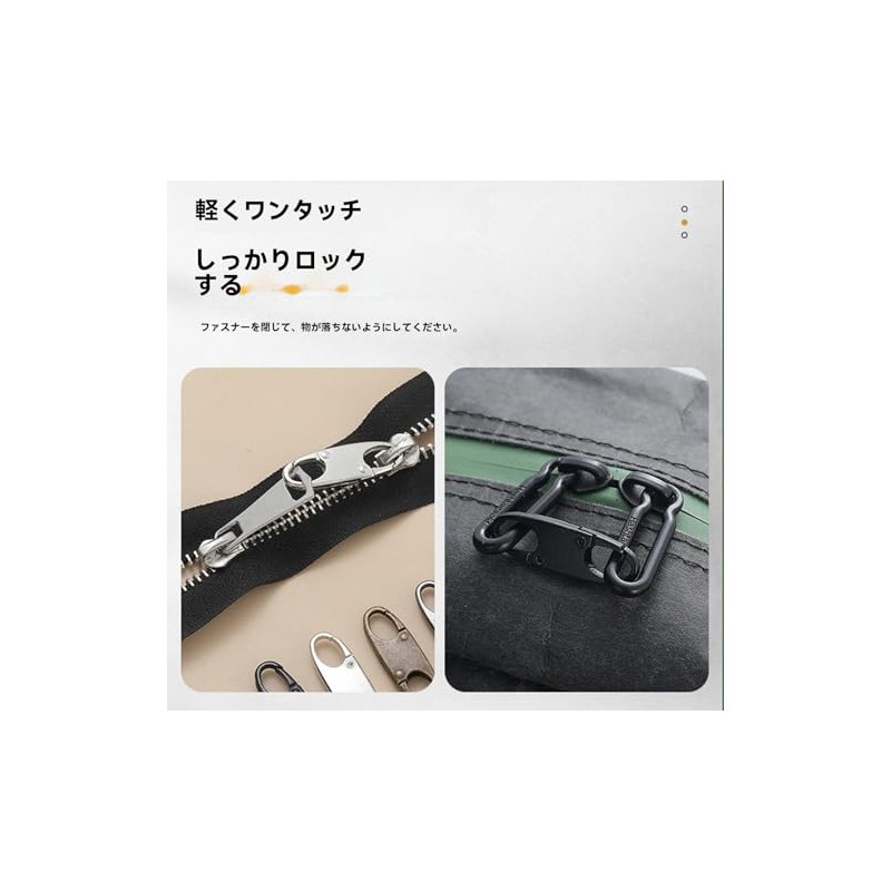 YYingYYue Zipper Clip, Zipper Pull, Anti-Theft, Small Carabiner, Replacement Keychain,