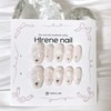 Wedding Rose Ribbon Nail - Ballerina / 웨딩 로즈 리본