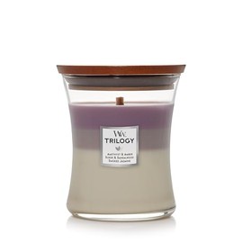 WoodWick ウッドウィック TRILOGY JARS トリロジージャー Mサイズ AMETHST SKY アメジストスカイ アロマキャンドル[並行輸入]