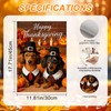 IVN Happy Thanksgiving Dachshund Garden Flag 12x18 Inch Double Sided