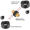 Pressure Washer Hose Quick Connector, Metric M22 15mm Male Thread