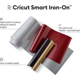 Cricut Smart Bonbon-On | Gold | 9ft | Heat Transfer Vinyl (HTV) | For Use with Cricut Explore 3 and Maker 3
