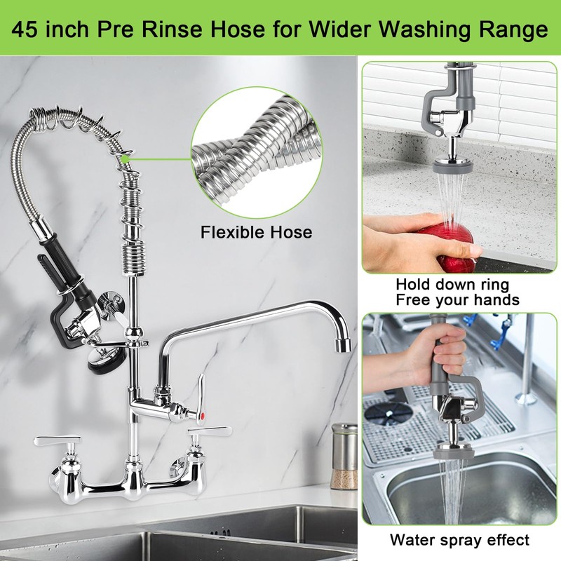 Spray Valve with 45" Pre Rinse Hose, Pre Rinse Sprayer