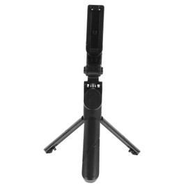 GRIRIW Mini Phone Tripod Stand for Selfie Stick Cell Phone Holder Rotation for Live Streaming Black