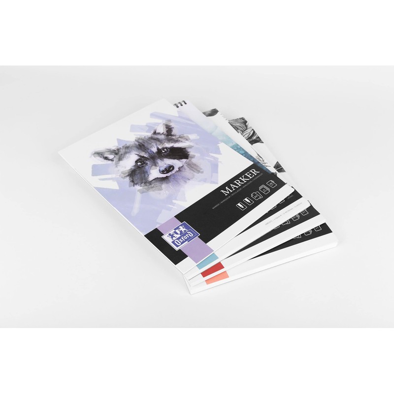 Oxford Drawing Pad A4, 40 Sheets, 160 g, Shortened