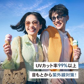 OWNDAYS SUN2096T-2S Boston Sunglasses UV Protection, orange