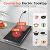 Traenvir 2 Burner Electric Cooktop, 12 Inch Built-in & Countertop