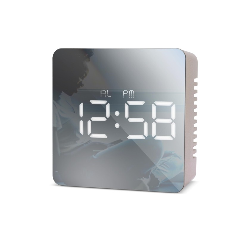 Acctim Lexington Digital Alarm Clock Crescendo Alarm Temperature Display LED