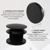 Westbrass A398RK-50 1-1/2" NPSM Coarse Thread Mushroom Tip-Toe Bathtub Drain