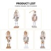 VALICLUD Wooden Christmas Nutcracker Figures Ornaments Xmas Holiday Tree Decorations