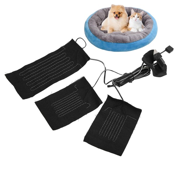 3 in 1 Laundry Cushion, USB Electric Heating Pad, Adjustable Temperature Fabric Heating Pad, Heating Pad, USB Electric Cloth, Heating Element for Clothing, Seat, Pet Warmer, Heating Pad