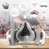 ANUNU Respirator Mask with Filter and Glasses, Chemical Face Protection