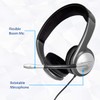 USB Wired Headset with Microphone for PC, Stereo Headphones with