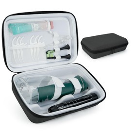 SMYV Water Flosser Travel Case, Portable Oral Irrigator Organizer, Sturdy Carrying Storage Holder for Flosser, Electric Toothbrush, Toothpaste and Irrigator Accessories (Case Only) - Black