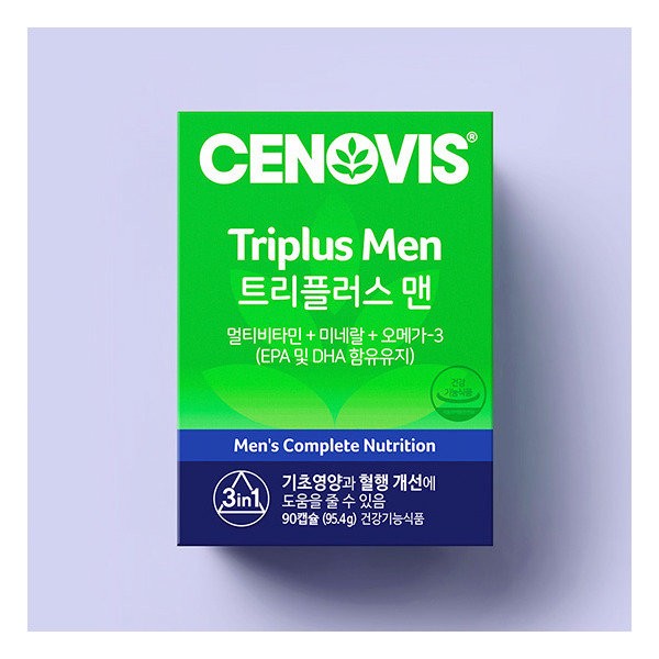 Cenovis Triple Plus Men Multivitamin Mineral 90 Capsules (45-day supply) / 세노비스  트리플러스맨멀티비타민미네랄 90캡슐 (45일분)