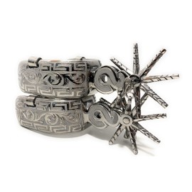 SADDLE HORSE CHARRO SPURS. ESPUELAS DE LUJO, CHARRO GEAR