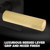 Kwikset Mirada Reeded Interior Privacy Door Handle with Lock, Handle