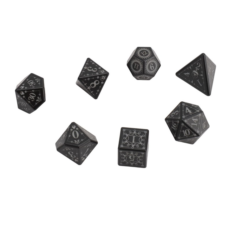 7pcs Light Up LED Dice Set Glowing Polyhedral Dice with