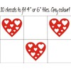 FSSS Ltd 10 x Heart in Heart Tile transfer stickers