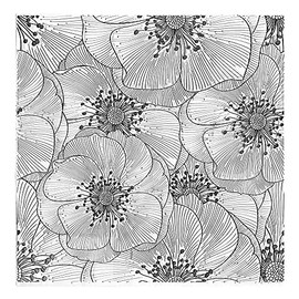 Flowers Background Clear Stamps for Card Making Scrapbooking Crafting DIY Decorations, Flowers Transparent Silicone Seal Stamps for Embossing Album Crafts