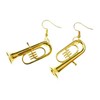Miniblings Earrings Plated Tenor Horn Tuba Jazz Orchestra Tubas with