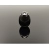 Polar Jade Yoni Egg of Obsidian Gemstone, Drilled, Manually Polished,