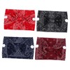 FOMIYES 4pcs Hair Scarf Headbands with Buttons for Mask Comfortable