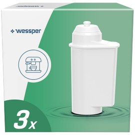 Wessper Water Filter Cartridges for Coffee Machines, Compatible with Fully Automatic Coffee Machines Brita Intenza, Siemens EQ EQ6 Series Plus S700 TZ70003, Bosch - Pack of 3