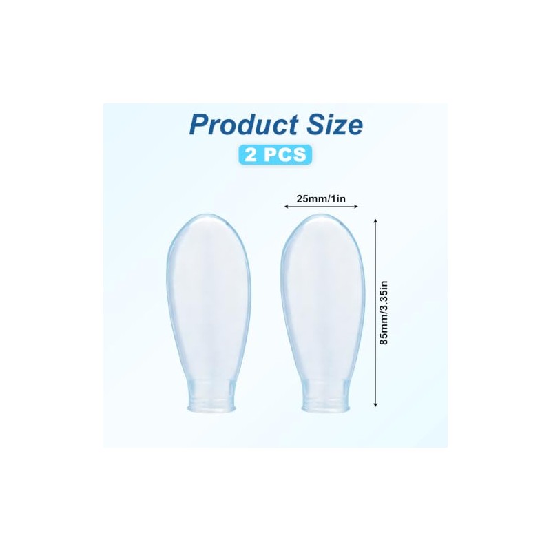 2pcs 85x25mm/3.35x0.98in Waterproof Finger Protector(Transparent)
