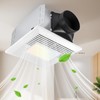 GROWNEER Bathroom Exhaust Fan with Light, 110 CFM 1.0 Sone