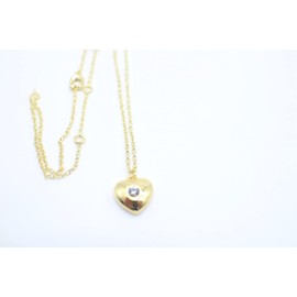 Coach CG068-GLD Women's Heart Necklace, Gold