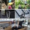 5Pcs Stainless Steel Spring Snap Hook Carabiner Clips for Heavy