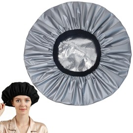 2 Layers Thermal Hair Cap, 1 Piece, Thermal Cap for Henna Dying, Heat Retention, Hair Dying, Henna Dying, Treatment Cap, Can Be Used Repeatedly, Easy to Clean, High Elasticity Band, Home Treatment