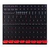 Pegboard Kit with Accessories,Includes 2 Pack 16" X 36" Steel