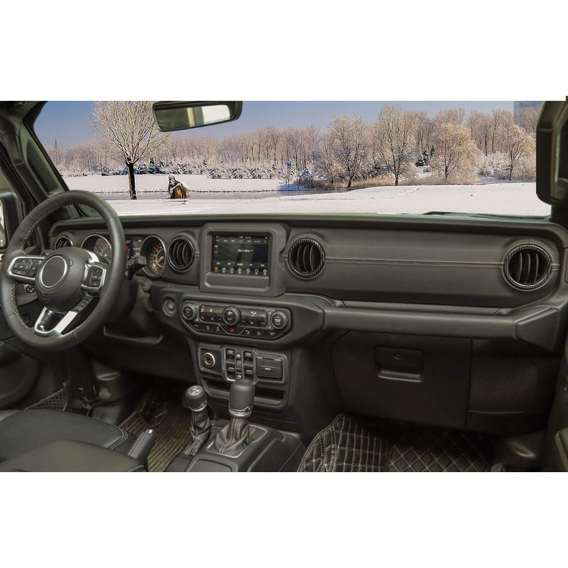 JeCar Interior Trim Kit Dashboard Air Conditioner Vent Ring Interior