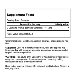 Swanson Swanson SW ULT L-CARNITINE Fumarate 415MG 60CA